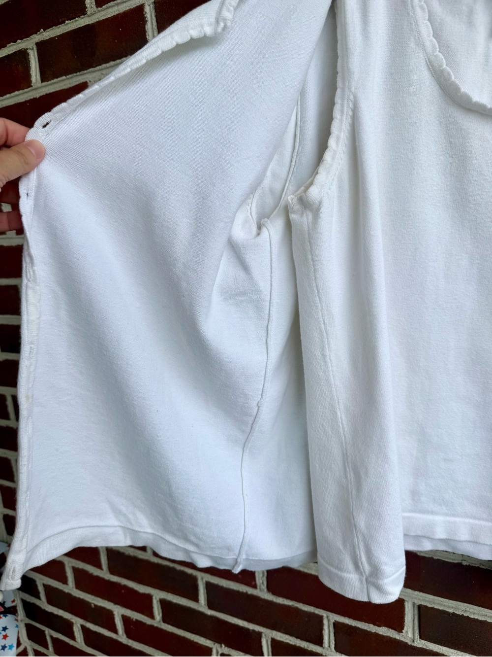 Jones New York Sport White Knit 2-piece Cardigan Tank Twin w/ Scoop Neck Shell L - Picture 2 of 10